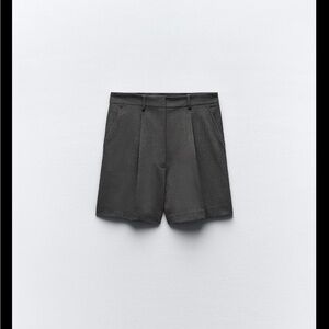 Women’s  Pleated Black Dress Shorts